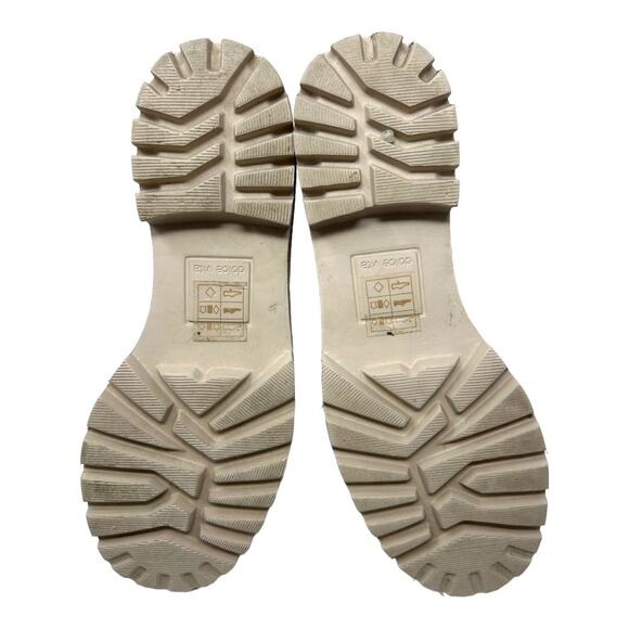 Dolce Vita Huey Black Leather Lug Sole Chelsea Booties Size 8 - Picture 12 of 13